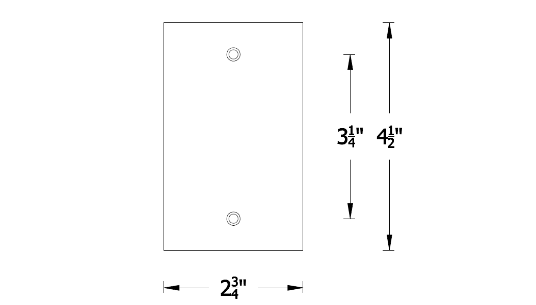 Hammered Hinges [901BC] Forged Iron Wall Plate