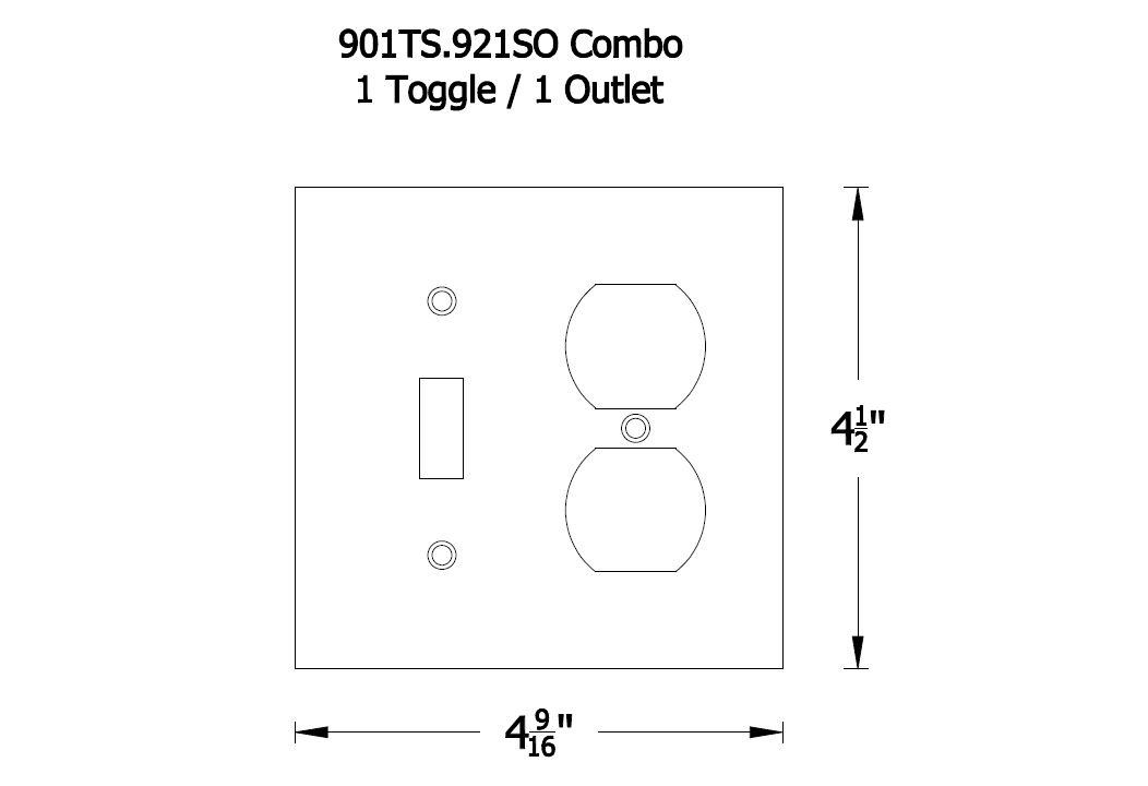 Hammered Hinges [901TS.921SO] Forged Iron Wall Plate