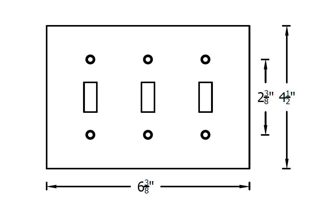 Hammered Hinges [903TS] Forged Iron Wall Plate