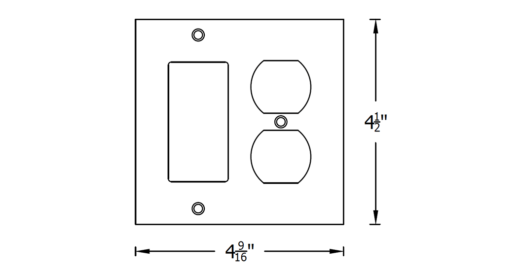 Hammered Hinges [911FS-921SO] Forged Iron Wall Plate