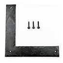 Hammered Hinges [201-08] Forged Iron Door Hinge Front - L Strap - 8" L