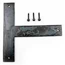 Hammered Hinges [202-08] Forged Iron Door Hinge Front - T Strap - 8" L
