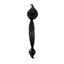 Hammered Hinges [701.07D] Handmade Wrought Iron Passage Door Thumb Latch Set - Dummy Handle & Thumb Plate - 7" L Handle