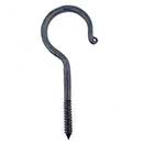 Hammered Hinges [501.06] Forged Iron Threaded Hanging Hook - 6&quot; L