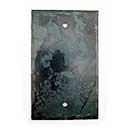 Hammered Hinges [901BC] Forged Iron Wall Plate - Blank Cover - Natural Linseed Finish
