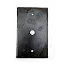Hammered Hinges [901PHCA] Forged Iron Wall Plate - Cable Cover - Natural Linseed Finish
