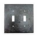 Hammered Hinges [902TS] Forged Iron Wall Plate - Double Toggle - Natural Linseed Finish