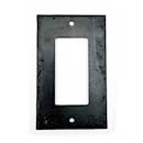 Hammered Hinges [931FO] Forged Iron Wall Plate - Single Rocker/GFI - Natural Linseed Finish