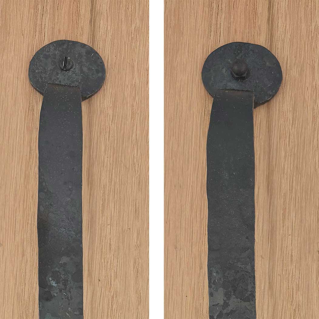 Hammered Hinges [306.12] Forged Iron Appliance Pull