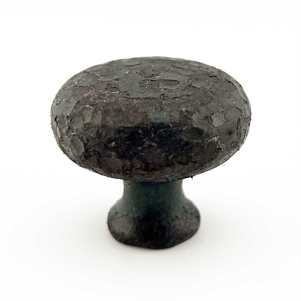 Hammered Hinges [401.BG] Forged Iron Cabinet & Drawer Knob