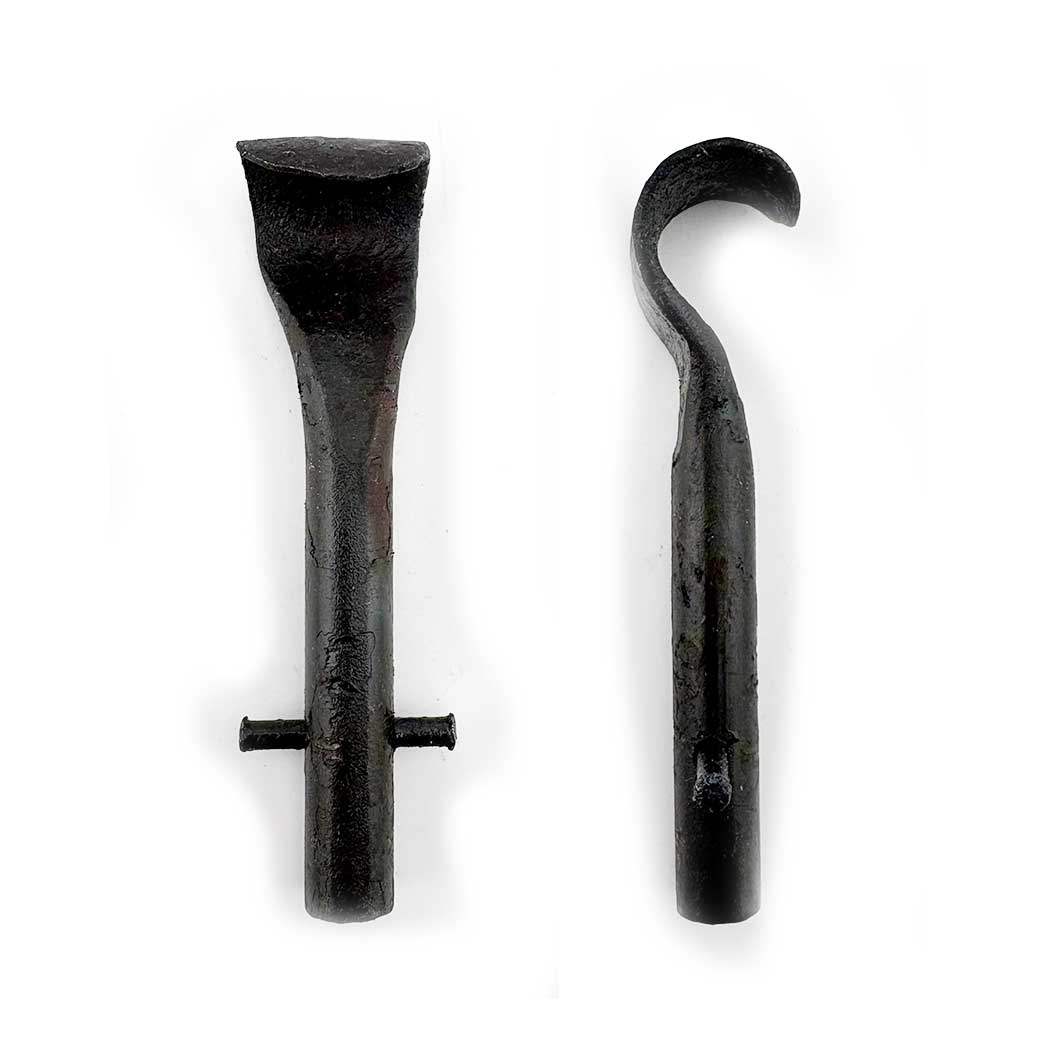 Hammered Hinges [506.06] Forged Iron Door Floor Stop