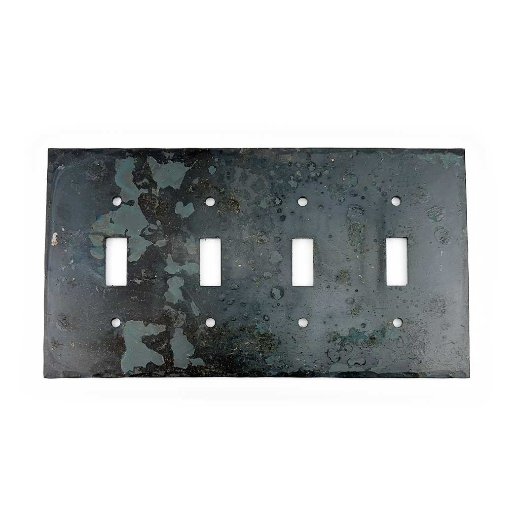 Hammered Hinges [904TS] Forged Iron Wall Plate