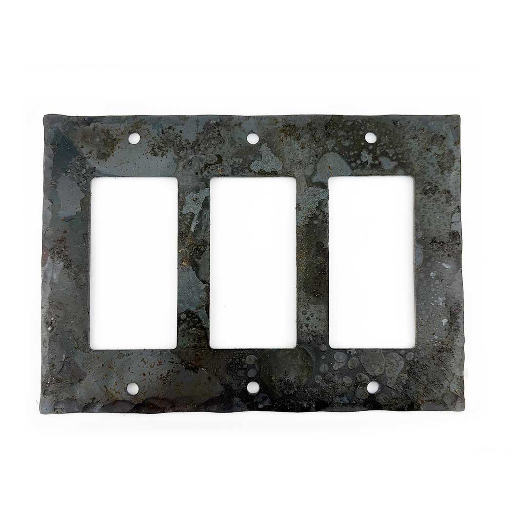 Hammered Hinges [933FO] Forged Iron Wall Plate