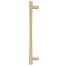 Hapny Home [D1007-SB] Solid Brass Appliance Pull Handle - Diamond Series - Satin Brass Finish - 12" C/C - 14 3/4" L