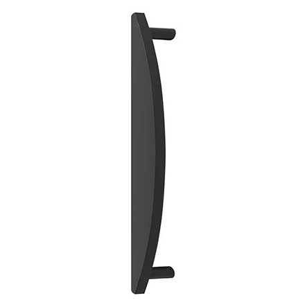 Hapny Home [HM1022-MB] Solid Brass Appliance Pull Handle - Half Moon Series - Matte Black Finish - 12&quot; C/C - 13 3/4&quot; L