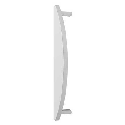 Hapny Home [HM1022-SN] Solid Brass Appliance Pull Handle - Half Moon Series - Satin Nickel Finish - 12" C/C - 13 3/4" L