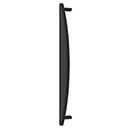 Hapny Home [HM1023-MB] Solid Brass Appliance Pull Handle - Half Moon Series - Matte Black Finish - 18" C/C - 19 3/4" L