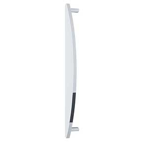 Hapny Home [HM1023-PC] Solid Brass Appliance Pull Handle - Half Moon Series - Polished Chrome Finish - 18" C/C - 19 3/4" L