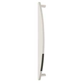 Hapny Home [HM1023-PN] Solid Brass Appliance Pull Handle - Half Moon Series - Polished Nickel Finish - 18" C/C - 19 3/4" L
