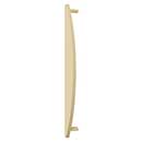 Hapny Home [HM1023-SB] Solid Brass Appliance Pull Handle - Half Moon Series - Satin Brass Finish - 18&quot; C/C - 19 3/4&quot; L
