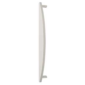 Hapny Home [HM1023-SN] Solid Brass Appliance Pull Handle - Half Moon Series - Satin Nickel Finish - 18" C/C - 19 3/4" L