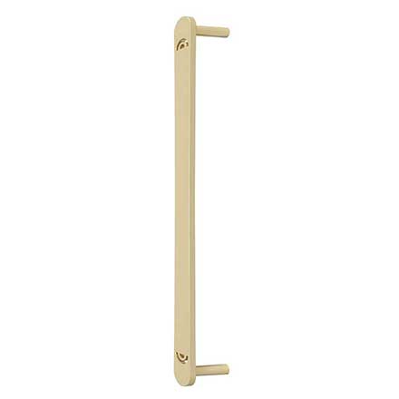 Hapny Home [H1025-SB] Solid Brass Appliance Pull Handle - Horizon Series - Satin Brass Finish - 12&quot; C/C - 13 1/8&quot; L