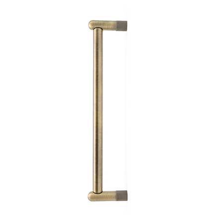 Hapny Home [K1031-AB] Solid Brass Appliance Pull Handle - Knurled Series - Aged Brass Finish - 12" C/C - 12 3/4" L