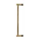 Hapny Home [K1031-AB] Solid Brass Appliance Pull Handle - Knurled Series - Aged Brass Finish - 12" C/C - 12 3/4" L