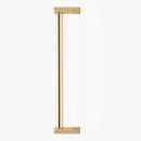 Hapny Home [K1031-SB] Solid Brass Appliance Pull Handle - Knurled Series - Satin Brass Finish - 12" C/C - 12 3/4" L