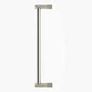 Hapny Home [K1031-SN] Solid Brass Appliance Pull Handle - Knurled Series - Satin Nickel Finish - 12" C/C - 12 3/4" L