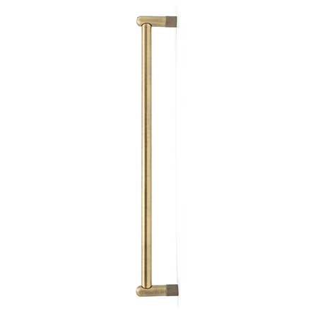 Hapny Home [K1032-AB] Solid Brass Appliance Pull Handle - Knurled Series - Aged Brass Finish - 18" C/C - 18 3/4" L