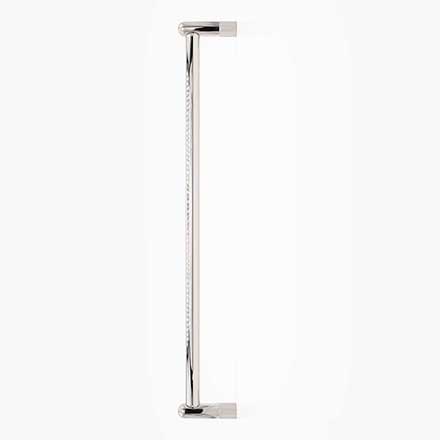 Hapny Home [K1032-PN] Solid Brass Appliance Pull Handle - Knurled Series - Polished Nickel Finish - 18" C/C - 18 3/4" L