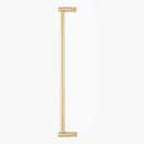Hapny Home [K1032-SB] Solid Brass Appliance Pull Handle - Knurled Series - Satin Brass Finish - 18" C/C - 18 3/4" L