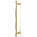 Hapny Home [M1028-SB] Solid Brass Appliance Pull Handle - Mod Series - Satin Brass Finish - 12&quot; C/C - 14 3/8&quot; L