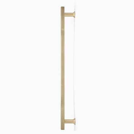 Hapny Home [M1029-ULB] Solid Brass Appliance Pull Handle - Mod Series - Satin Brass (Unlacquered) Finish - 18" C/C - 20 3/8" L