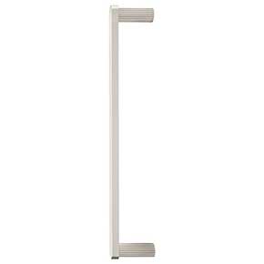 Hapny Home [R1004-PN] Solid Brass Appliance Pull Handle - Ribbed Series - Polished Nickel Finish - 12" C/C - 12 7/8" L