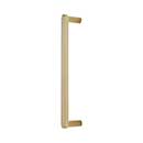 Hapny Home [R1004-ULPB] Solid Brass Appliance Pull Handle - Ribbed Series - Unlacquered Brass Finish - 12" C/C - 12 7/8" L