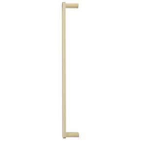 Hapny Home [R1005-SB] Solid Brass Appliance Pull Handle - Ribbed Series - Satin Brass Finish - 18" C/C - 18 7/8" L