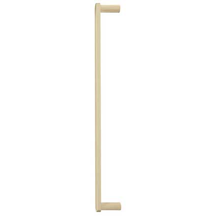 Hapny Home [R1005-SB] Solid Brass Appliance Pull Handle - Ribbed Series - Satin Brass Finish - 18&quot; C/C - 18 7/8&quot; L