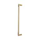 Hapny Home [R1005-ULPB] Solid Brass Appliance Pull Handle - Ribbed Series - Unlacquered Brass Finish - 18" C/C - 18 7/8" L
