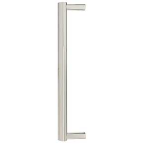 Hapny Home [SU1016-PN] Solid Brass Appliance Pull Handle - Sunburst Series - Polished Nickel Finish - 12" C/C - 12 11/16" L