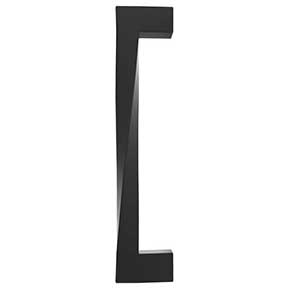 Hapny Home [TW1019-MB] Solid Brass Appliance Pull Handle - Twist Series - Matte Black Finish - 12" C/C - 12 13/16" L