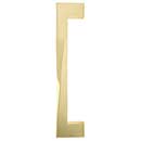 Hapny Home [TW1019-SB] Solid Brass Appliance Pull Handle - Twist Series - Satin Brass Finish - 12" C/C - 12 13/16" L