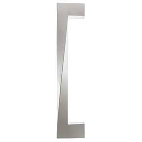 Hapny Home [TW1019-SN] Solid Brass Appliance Pull Handle - Twist Series - Satin Nickel Finish - 12" C/C - 12 13/16" L