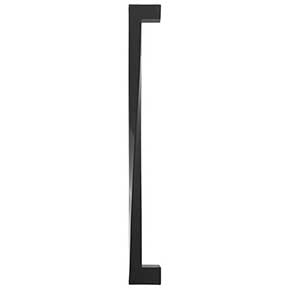 Hapny Home [TW1020-MB] Solid Brass Appliance Pull Handle - Twist Series - Matte Black Finish - 18" C/C - 18 13/16" L