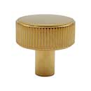 Unlacquered Brass Finish - Ribbed Collection Hardware Suite - Hapny Home Decorative Hardware Series
