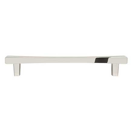 Hapny Home [D516-PN] Solid Brass Cabinet Pull Handle - Diamond Series - Oversized - Polished Nickel Finish - 6" C/C - 7 9/16" L