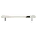 Hapny Home [D516-PN] Solid Brass Cabinet Pull Handle - Diamond Series - Oversized - Polished Nickel Finish - 6" C/C - 7 9/16" L