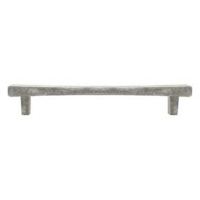 Hapny Home [D516-WN] Solid Brass Cabinet Pull Handle - Diamond Series - Oversized - Weathered Nickel Finish - 6" C/C - 7 9/16" L