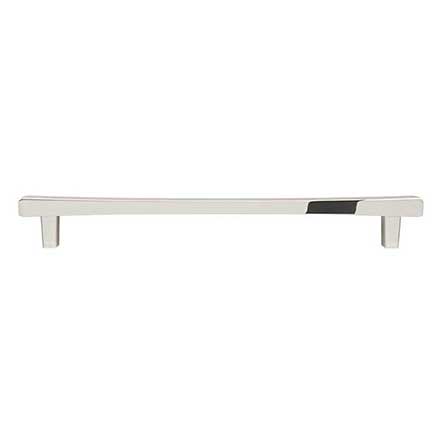 Hapny Home [D517-PN] Solid Brass Cabinet Pull Handle - Diamond Series - Oversized - Polished Nickel Finish - 8&quot; C/C - 9 9/16&quot; L